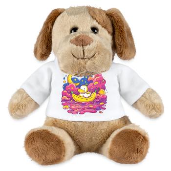Moonlit Night Ducky on Banana - MiniFeet® Dog Helge - white - Front