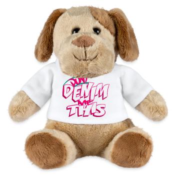 Ne me faites pas ça en denim - Chien en peluche Helge MiniFeet® - blanc - Devant