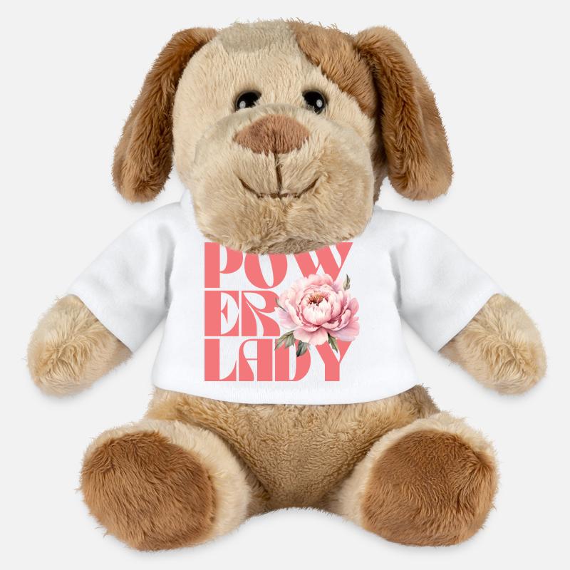 Power lady - MiniFeet® Dog Helge - white