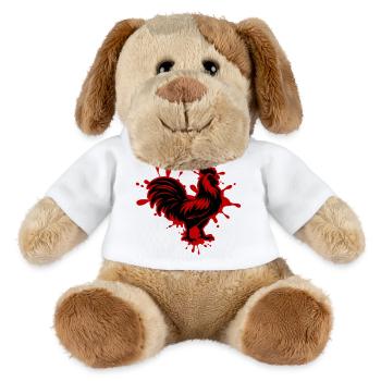 Hahn Klecks - MiniFeet® Hund Helge - Weiß - Vorne