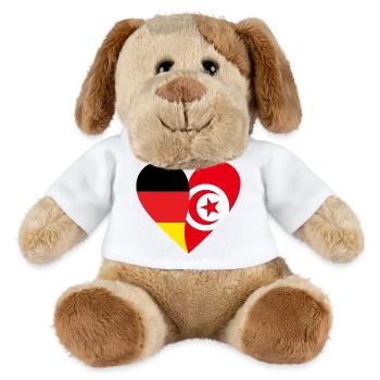 Herz der zwei Länder - MiniFeet® Hund Helge - Weiß - Vorne