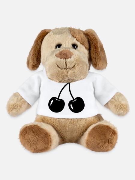Cherry Silhouette – Sweet Fruit Design - MiniFeet® Dog Helge - white