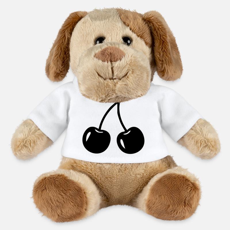 Cherry Silhouette – Sweet Fruit Design - MiniFeet® Dog Helge - white
