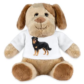 Realistischer Hovawart - MiniFeet® Hund Helge - Weiß - Vorne