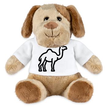 camel - MiniFeet® Dog Helge - white - Front