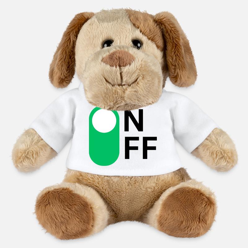 Mode ON/OFF - Chien en peluche Helge MiniFeet® - blanc