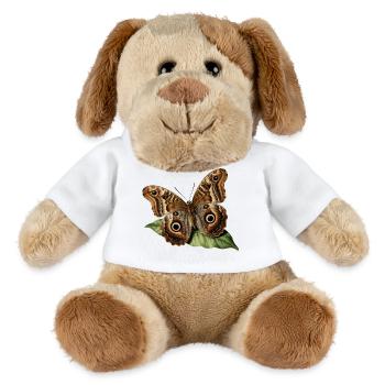 Caligo eurilochus — Naturalistischer Eulenschmetterling - MiniFeet® Hund Helge - Weiß - Vorne