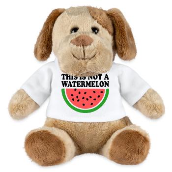 THIS IS NOT A WATERMELON - Chien en peluche Helge MiniFeet® - blanc - Devant