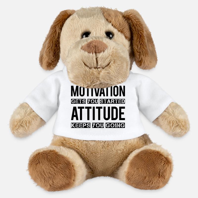 Motivation - Chien en peluche Helge MiniFeet® - blanc