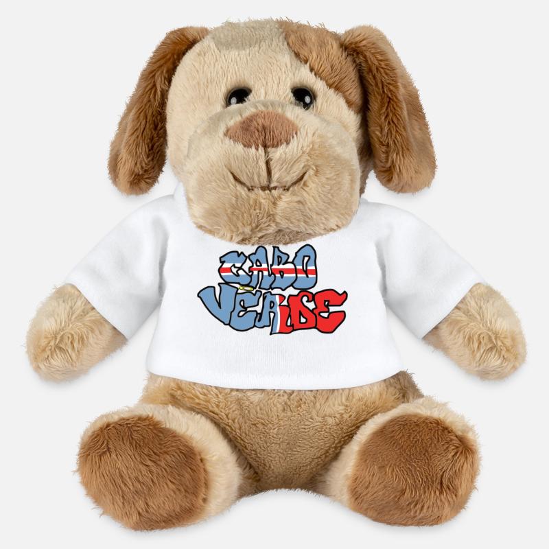 Cabo Verde - Chien en peluche Helge MiniFeet® - blanc