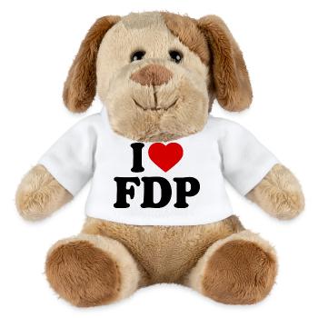 I love fdp - MiniFeet® Hund Helge - Weiß - Vorne