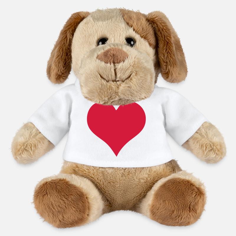 Herz - MiniFeet® Hund Helge - Weiß