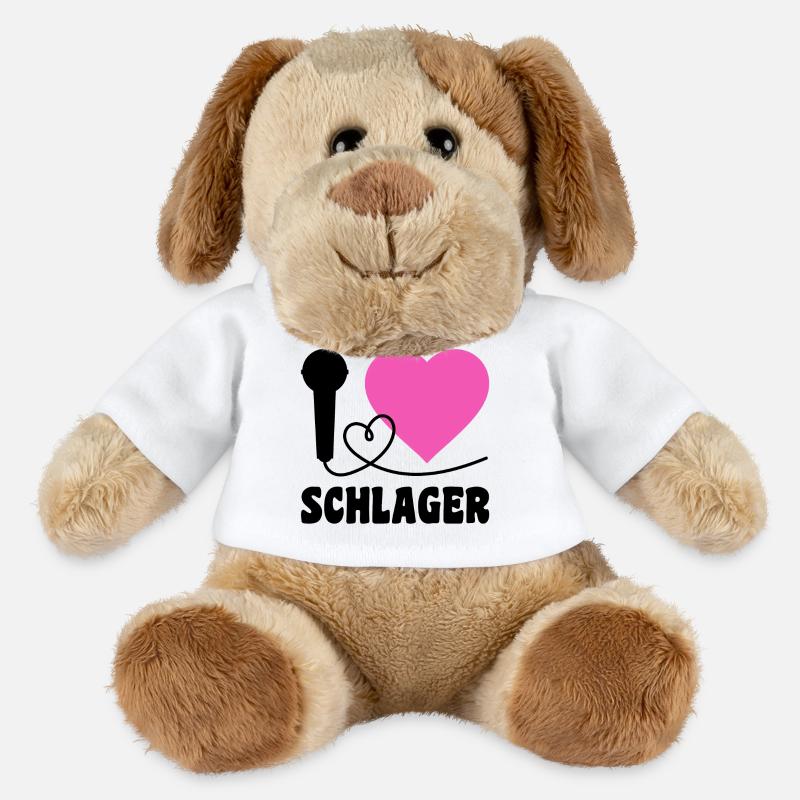 I Love Schlager  - MiniFeet® Hund Helge - Weiß