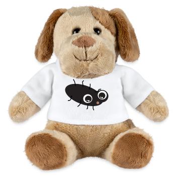 Kellerassel Miky - Süßes Käferchen – Glücksbringer - MiniFeet® Hund Helge - Weiß - Vorne