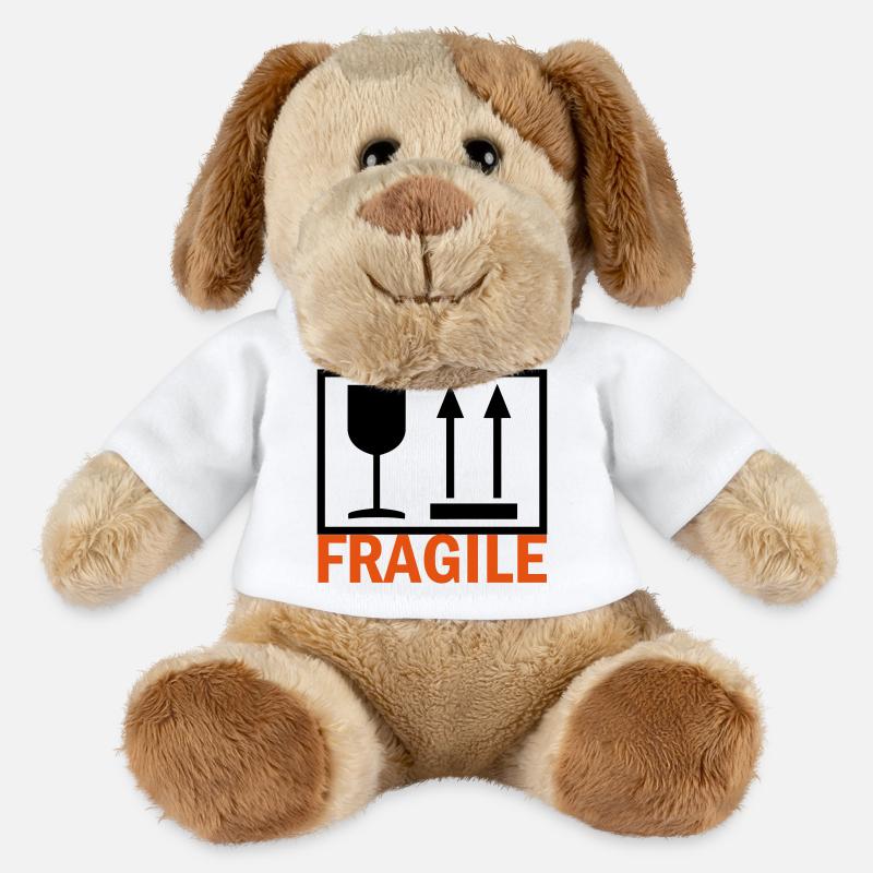 FRAGILE - MiniFeet® Dog Helge - white