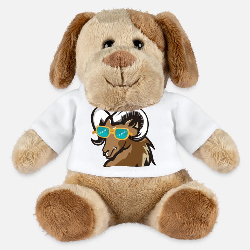 Ram with sunglasses - MiniFeet® Dog Helge - white