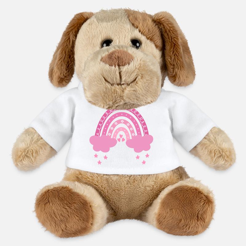 Boho Regenbogen - MiniFeet® Hund Helge - Weiß