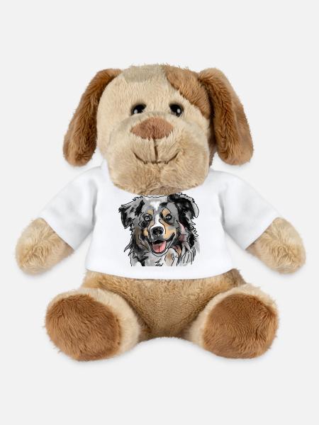 Australian Shepherd - MiniFeet® Hund Helge - Weiß