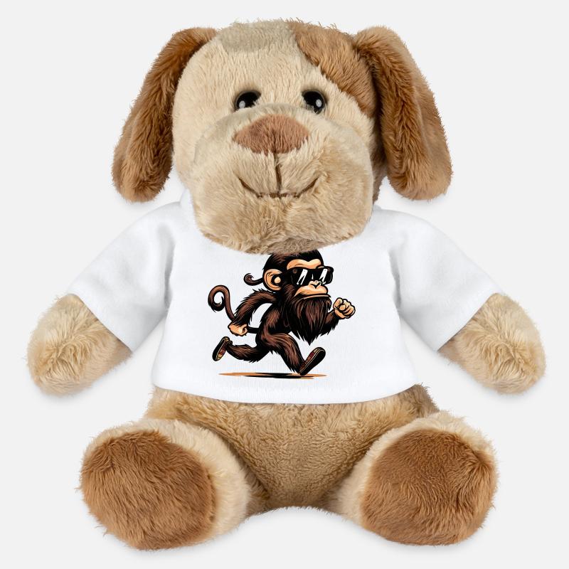 Singe en cours d’exécution - Chien en peluche Helge MiniFeet® - blanc