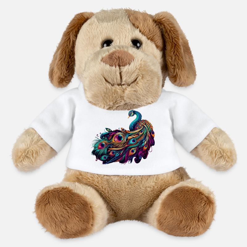 Pfau - MiniFeet® Hund Helge - Weiß