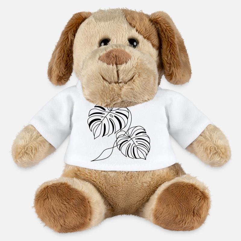 Monstera - MiniFeet® Dog Helge - white
