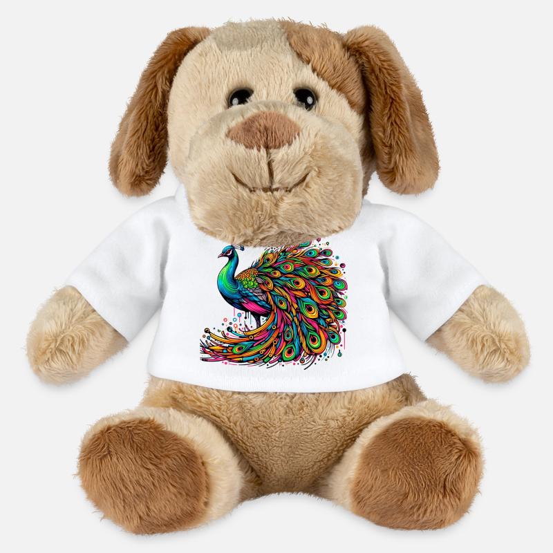 Pfau - MiniFeet® Hund Helge - Weiß