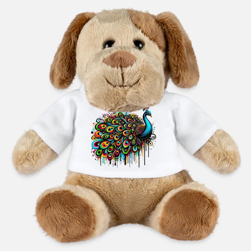 Pfau - MiniFeet® Hund Helge - Weiß