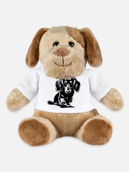 Dackel - MiniFeet® Hund Helge - Weiß