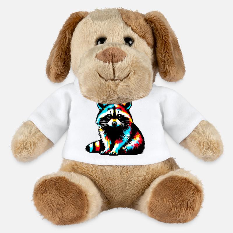 Waschbär - MiniFeet® Hund Helge - Weiß
