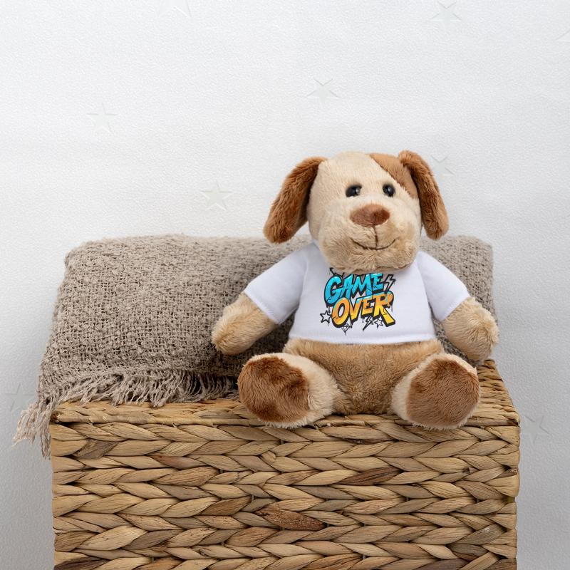 Game Over Conception de style graffiti Chien en peluche Helge MiniFeet®