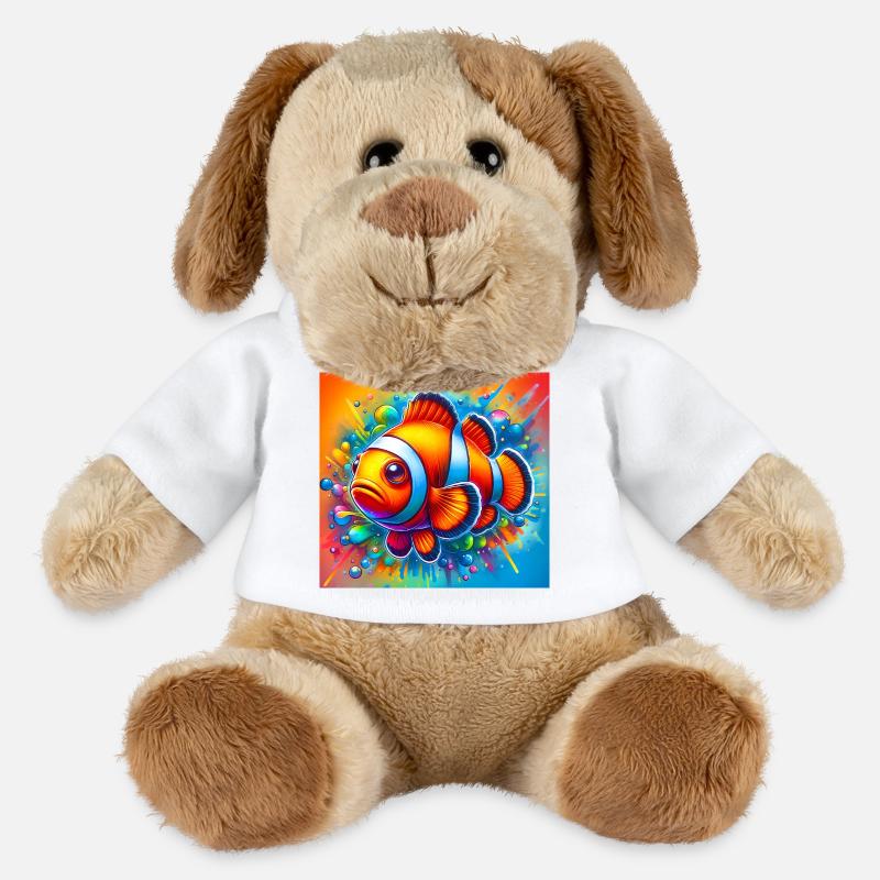 Clownfisch - MiniFeet® Hund Helge - Weiß