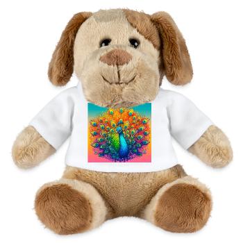 Pfau - MiniFeet® Hund Helge - Weiß - Vorne