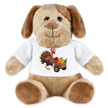 Thanksgiving Lustiger Thanksgiving Truthahn - MiniFeet® Hund Helge - Weiß - Vorne