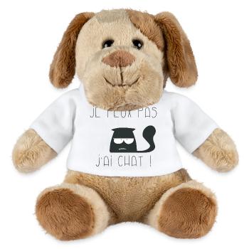 Je peux pas j'ai chaut blazé - Chien en peluche Helge MiniFeet® - blanc - Devant