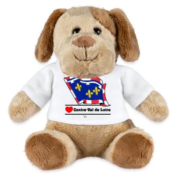 Centre-Val de Loire Love - Chien en peluche Helge MiniFeet® - blanc - Devant