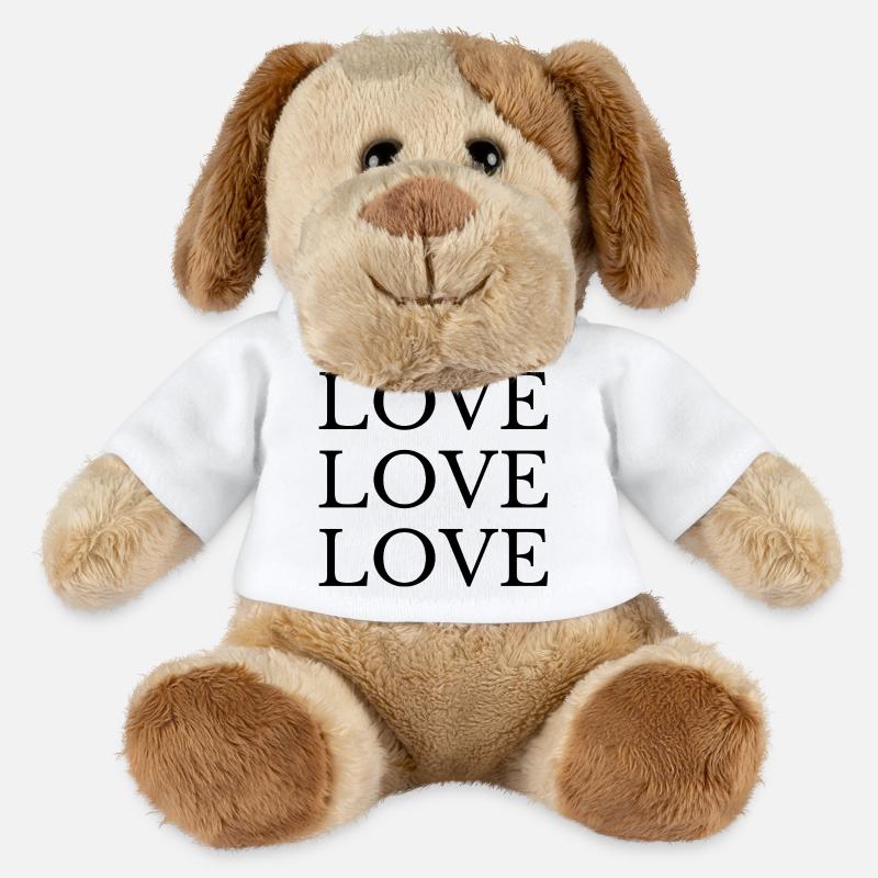 Amour - Chien en peluche Helge MiniFeet® - blanc