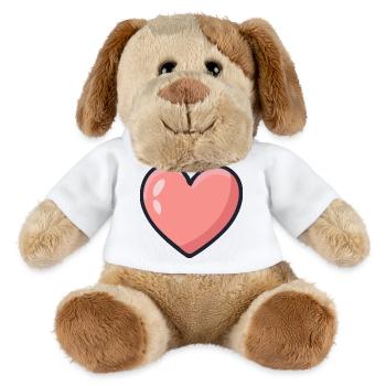 Graphic Rosé Heart - MiniFeet® Dog Helge - white - Front