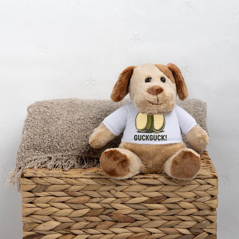 Deux œufs durs avec un concombre Chien en peluche Helge MiniFeet®