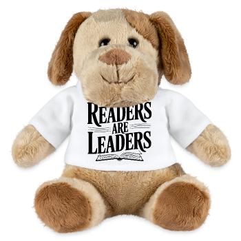 Readers are Leaders - MiniFeet® Dog Helge - white - Front