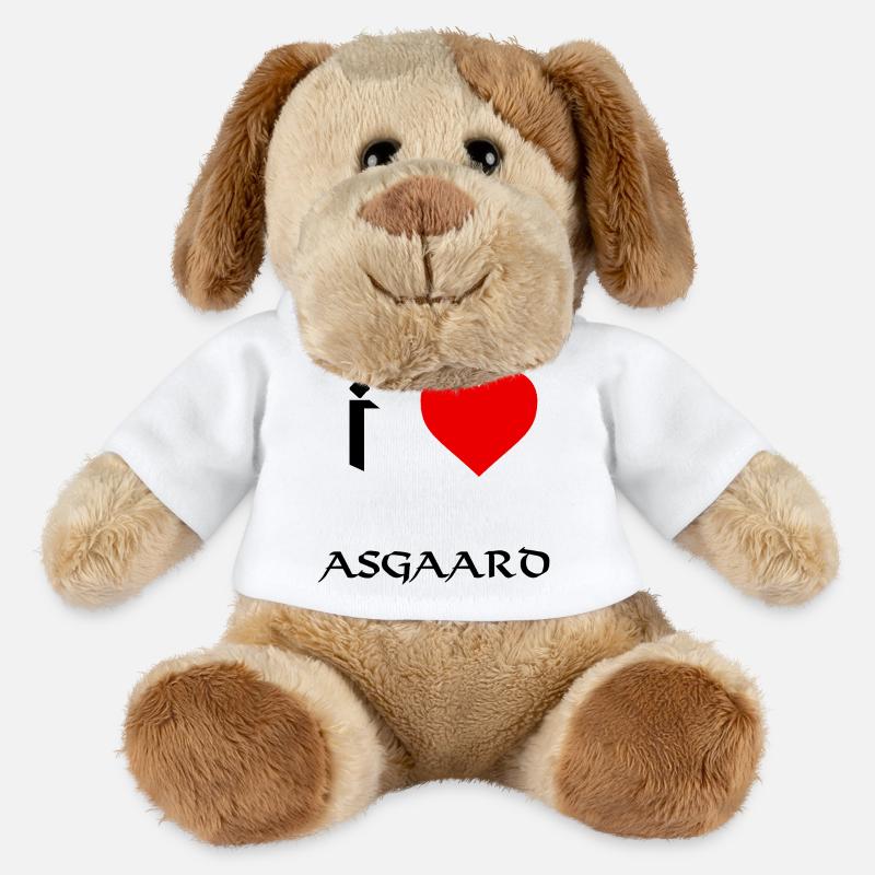 J’adore Asgaard - Chien en peluche Helge MiniFeet® - blanc