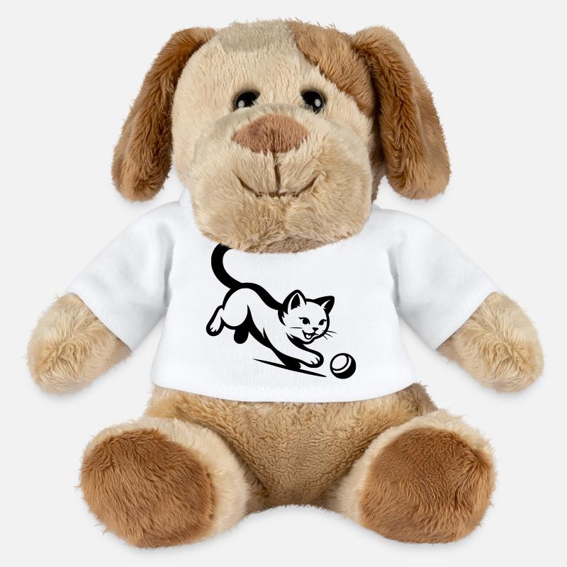 Chat - Chien en peluche Helge MiniFeet® - blanc