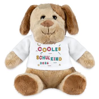 Cooles Schulkind 2026  - MiniFeet® Hund Helge - Weiß - Vorne