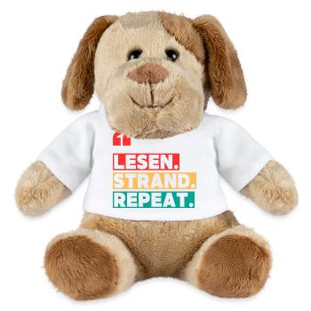 Lesen Strand Repeat - MiniFeet® Hund Helge - Weiß - Vorne