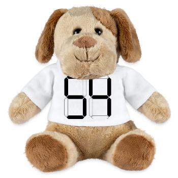 NUMÉRO 54 Cinquante-quatre Cadeaux Numériques - Chien en peluche Helge MiniFeet® - blanc - Devant