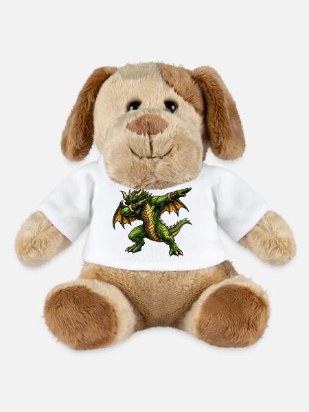 Serious Dabbing Dragon - MiniFeet® Dog Helge - white
