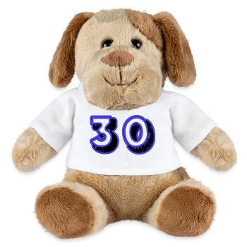 30. 30 JAHRE. 30-JÄHRIGES JUBILÄUM. 30-JÄHRIGES JUBILÄUM. - MiniFeet® Hund Helge - Weiß - Vorne