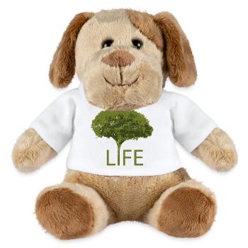 Arbre et Vie – Silhouette Verte - Chien en peluche Helge MiniFeet® - blanc - Devant