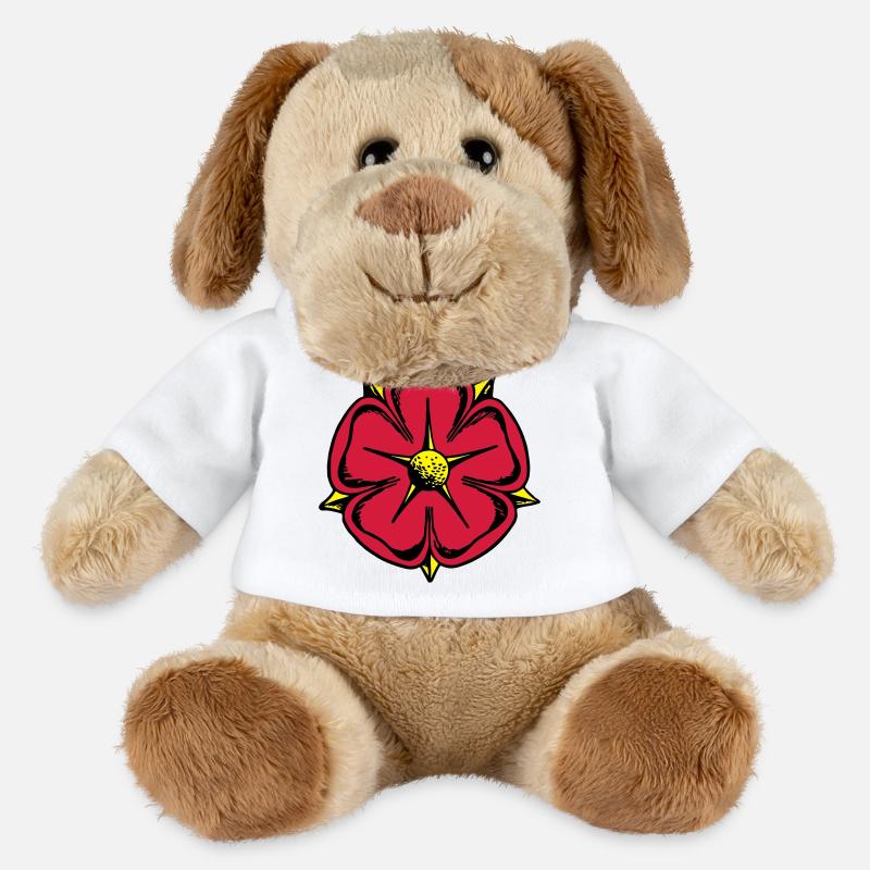 Lippy rose - Chien en peluche Helge MiniFeet® - blanc