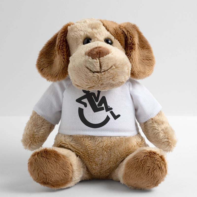 Entspannter Rollstuhlfahrer, Roller, Behinderter # MiniFeet® Hund Helge