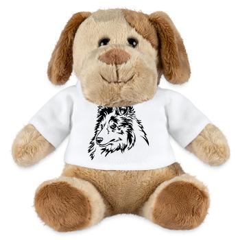 Sheltie Kopf - MiniFeet® Hund Helge - Weiß - Vorne